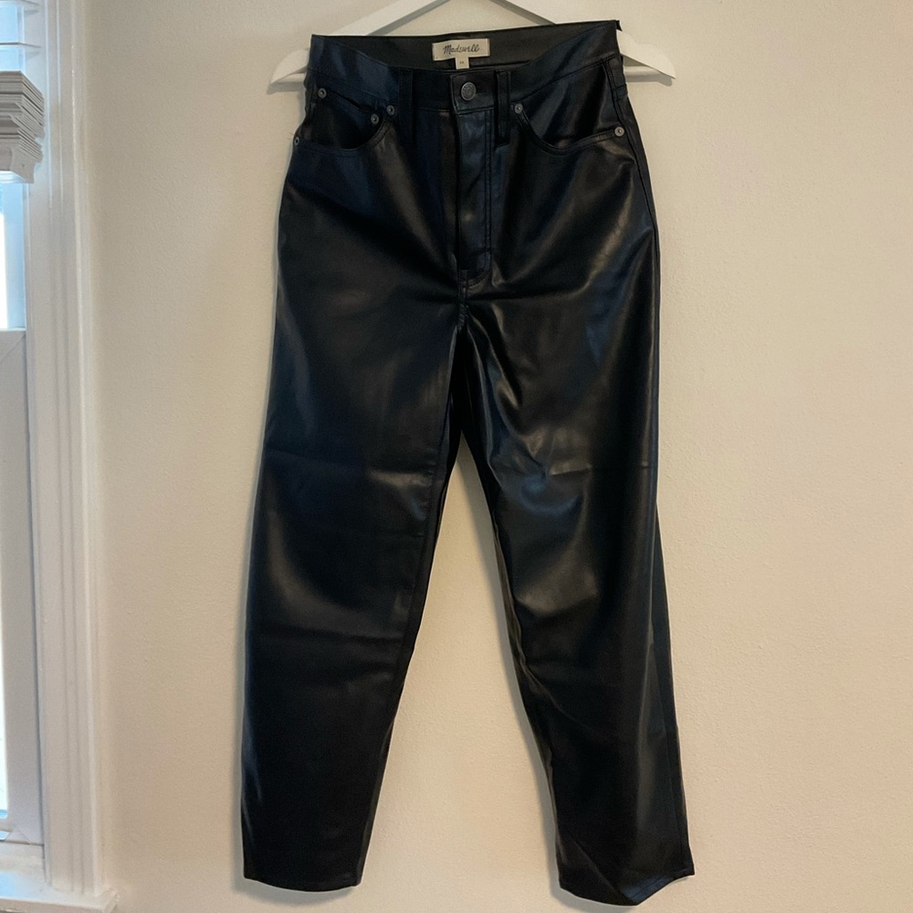 Madewell leather pants